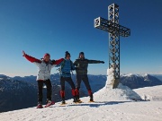Invernale sul Monte Muggio dall'Alpe Giumello e a Camaggiore il 22 febbraio 2014